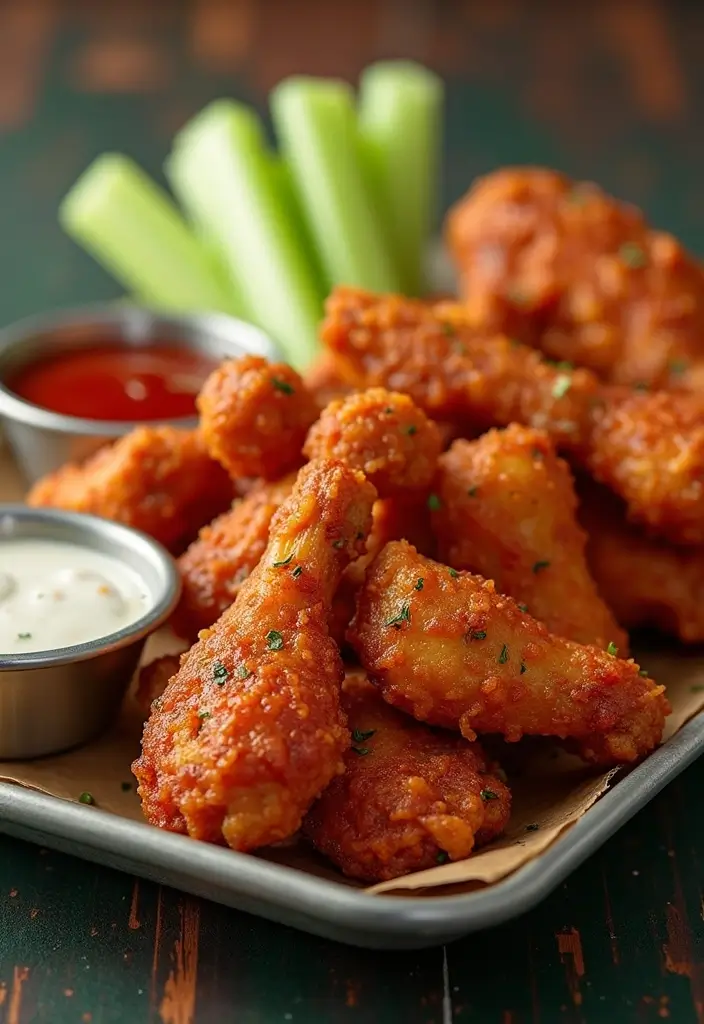 25 Air Fryer Mexican Recipes for Crispy Perfection - 18. Air Fryer Spicy Chicken Wings