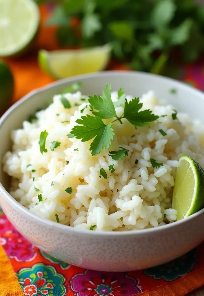 25 Air Fryer Mexican Recipes for Crispy Perfection - 20. Air Fryer Cilantro Lime Rice