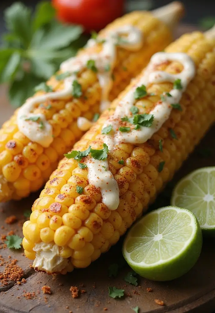 25 Air Fryer Mexican Recipes for Crispy Perfection - 4. Air Fryer Mexican Street Corn