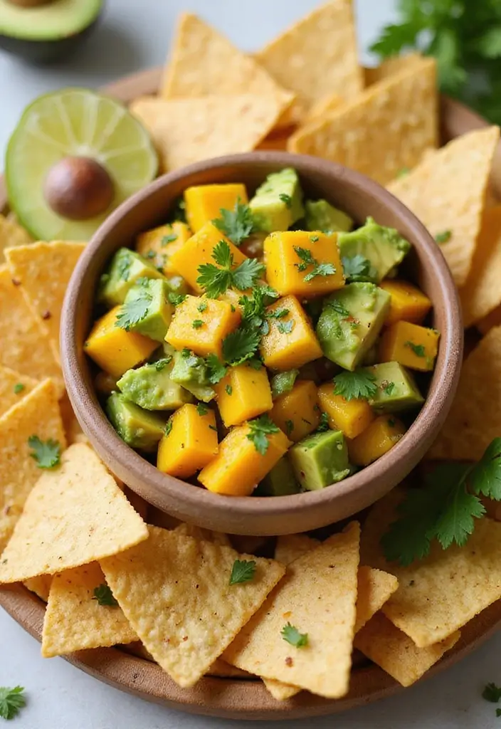 25 Easy Mexican Dip Recipes for Every Party 61 25 Easy Mexican Dip Recipes for Every Party - 13. Mango and Avocado Salsa