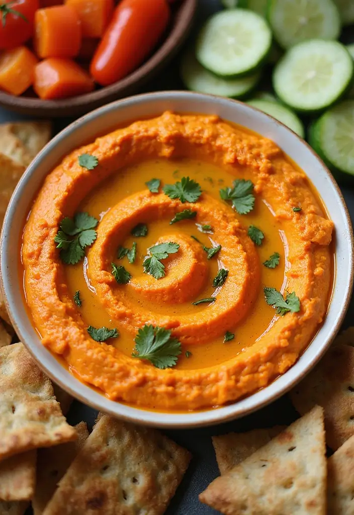 25 Easy Mexican Dip Recipes for Every Party 29 25 Easy Mexican Dip Recipes for Every Party - 7. Roasted Red Pepper Hummus