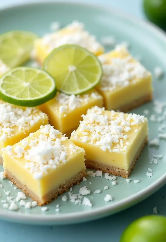 25 Gluten-Free Mexican Dessert Recipes That Taste Incredible 143 25 Gluten-Free Mexican Dessert Recipes That Taste Incredible - 25. Lime Coconut Bars