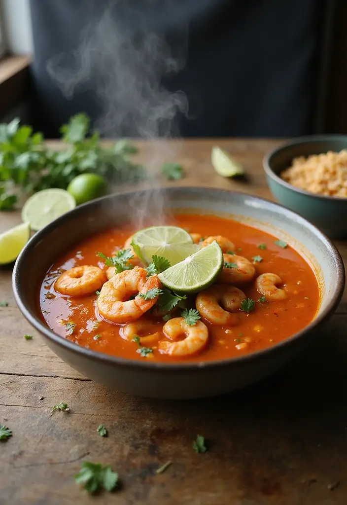 25 High-Protein Low-Carb Mexican Recipes for Clean Eating 103 25 High-Protein Low-Carb Mexican Recipes for Clean Eating - 19. Healthy Mexican Shrimp Soup