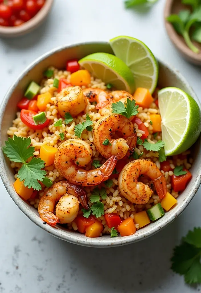 25 High-Protein Low-Carb Mexican Recipes for Clean Eating 6 25 High-Protein Low-Carb Mexican Recipes for Clean Eating - 2. Cauliflower Rice Burrito Bowl