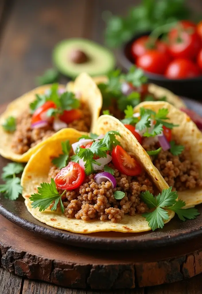 25 High-Protein Low-Carb Mexican Recipes for Clean Eating 125 25 High-Protein Low-Carb Mexican Recipes for Clean Eating - 23. Healthy Ground Turkey Tacos