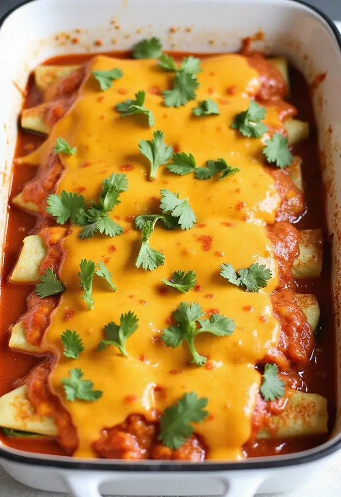25 High-Protein Low-Carb Mexican Recipes for Clean Eating 11 25 High-Protein Low-Carb Mexican Recipes for Clean Eating - 3. Zucchini Enchiladas