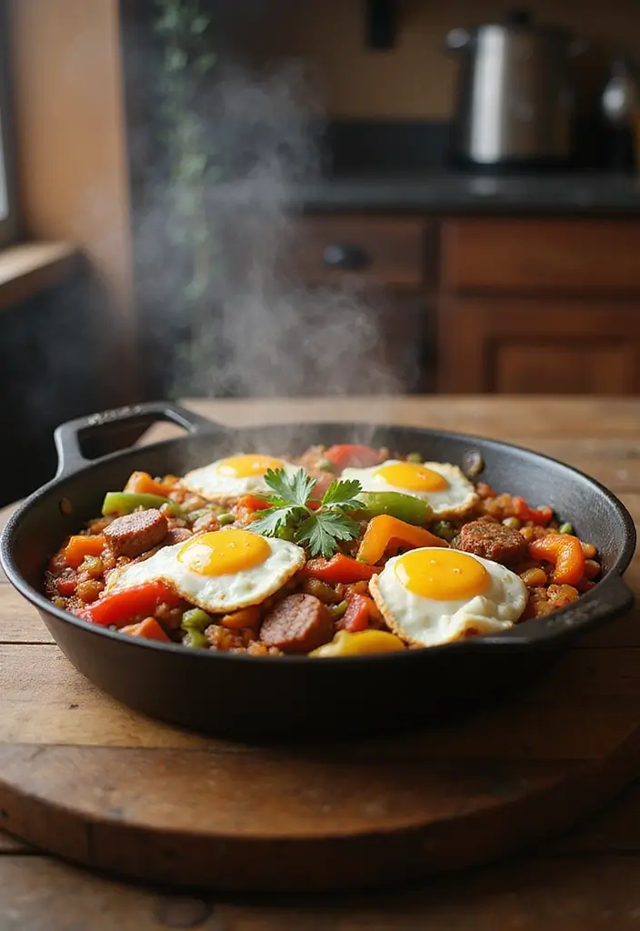 25 High-Protein Low-Carb Mexican Recipes for Clean Eating 33 25 High-Protein Low-Carb Mexican Recipes for Clean Eating - 7. Chorizo and Egg Breakfast Skillet