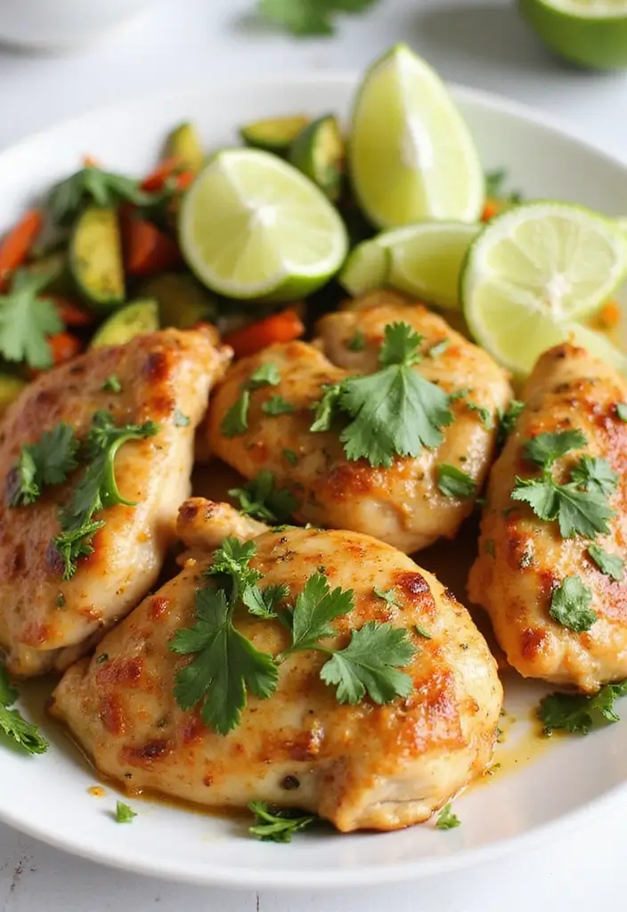25 High-Protein Low-Carb Mexican Recipes for Clean Eating 36 25 High-Protein Low-Carb Mexican Recipes for Clean Eating - 8. Cilantro Lime Chicken