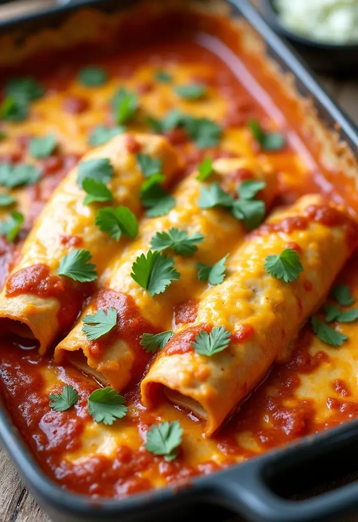 25 High-Protein Mexican Recipes for Muscle and Energy 42 25 High-Protein Mexican Recipes for Muscle and Energy - 10. Protein-Powered Enchiladas
