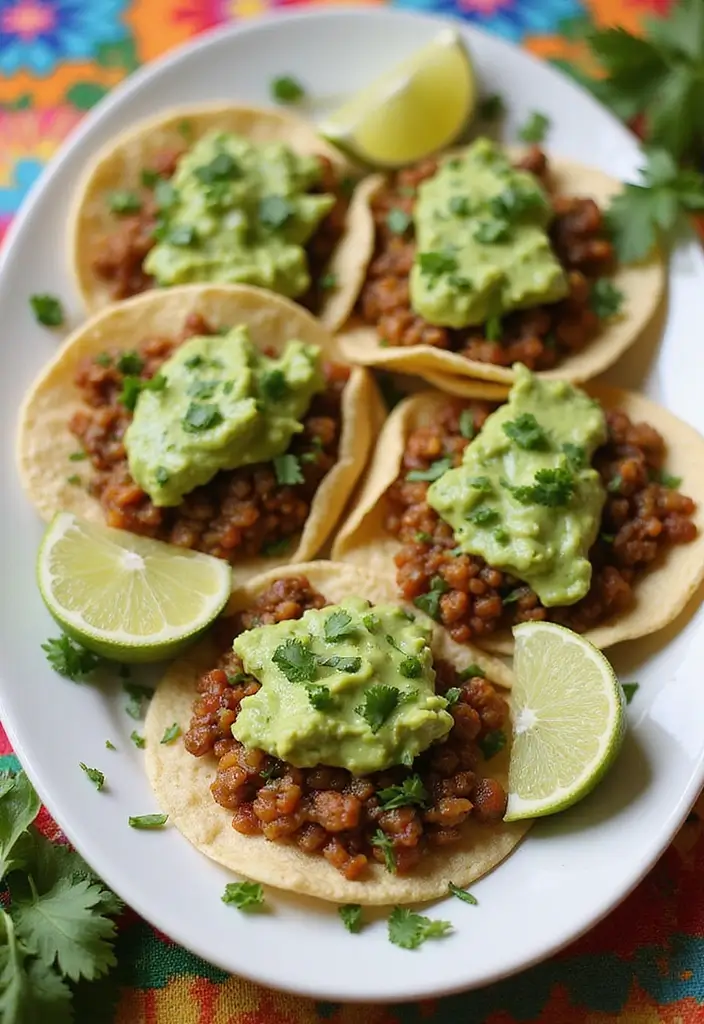 25 High-Protein Mexican Recipes for Muscle and Energy 50 25 High-Protein Mexican Recipes for Muscle and Energy - 12. Lentil Tacos with Avocado Sauce