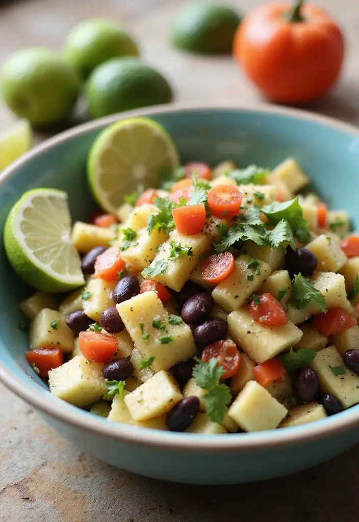 25 High-Protein Mexican Recipes for Muscle and Energy 82 25 High-Protein Mexican Recipes for Muscle and Energy - 18. Jicama and Black Bean Salad