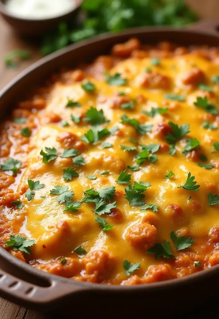 25 High-Protein Mexican Recipes for Muscle and Energy 96 25 High-Protein Mexican Recipes for Muscle and Energy - 20. Green Chile Chicken Casserole