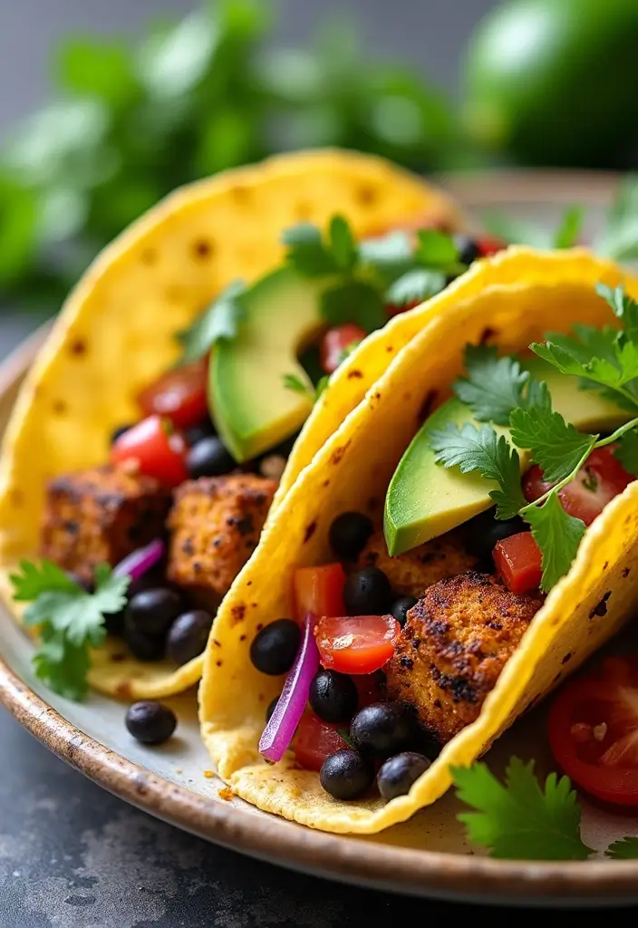 25 High-Protein Mexican Recipes for Muscle and Energy 17 25 High-Protein Mexican Recipes for Muscle and Energy - 5. Tofu and Black Bean Tacos