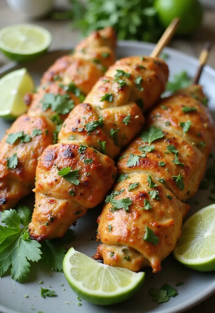 25 High-Protein Mexican Recipes for Muscle and Energy 22 25 High-Protein Mexican Recipes for Muscle and Energy - 6. Cilantro Lime Chicken Skewers