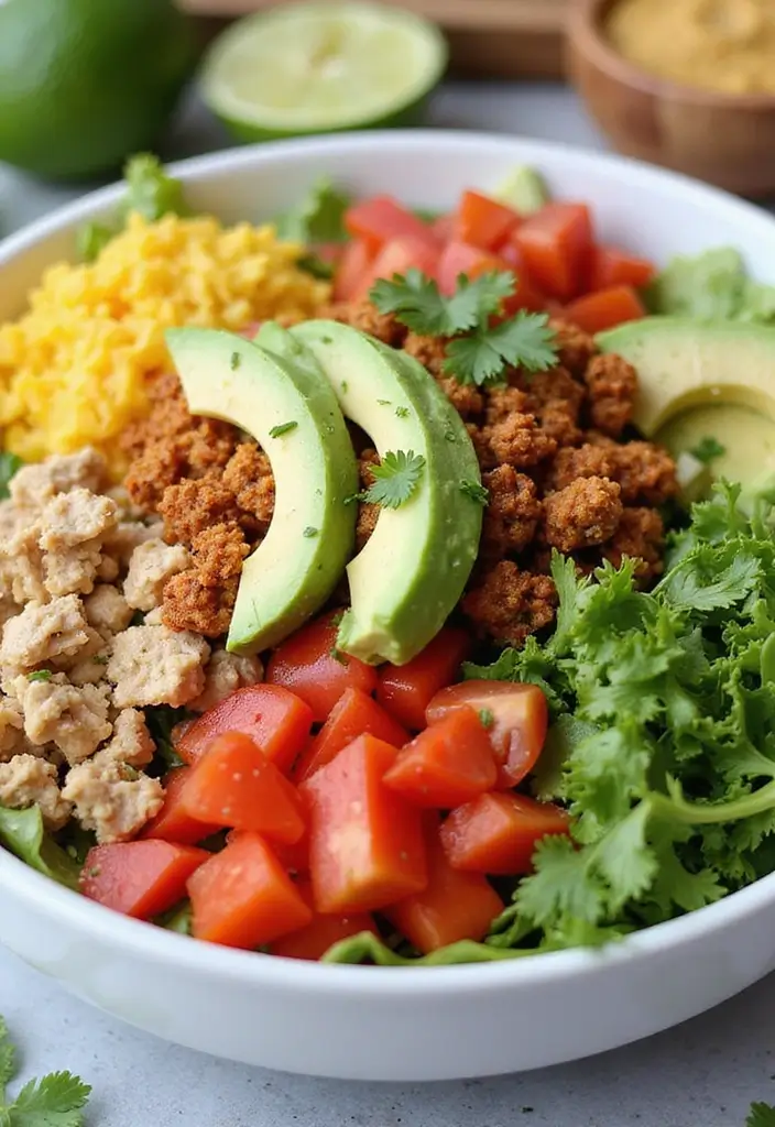 25 High-Protein Mexican Recipes for Muscle and Energy 25 25 High-Protein Mexican Recipes for Muscle and Energy - 7. Zesty Taco Salad