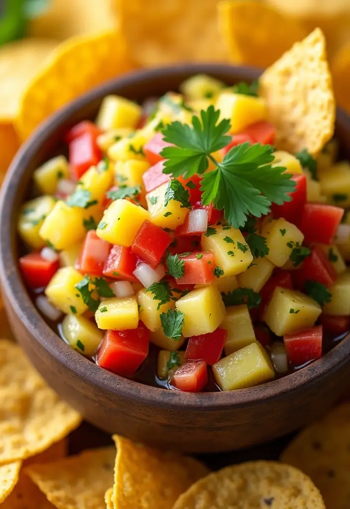 25 Hot Mexican Dip Recipes Perfect for Game Day - 14. Pineapple Salsa