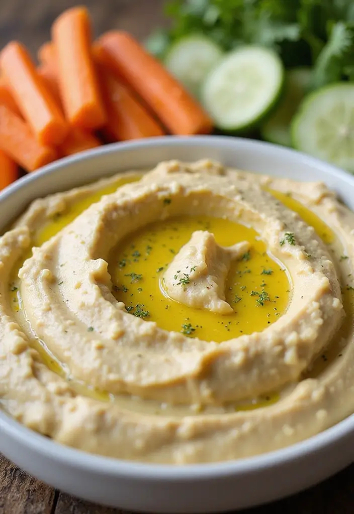 25 Hot Mexican Dip Recipes Perfect for Game Day - 15. Roasted Garlic Hummus