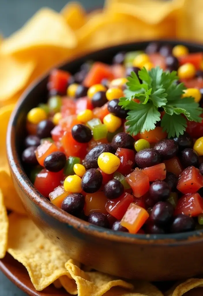 25 Hot Mexican Dip Recipes Perfect for Game Day - 18. Black Bean and Corn Salsa