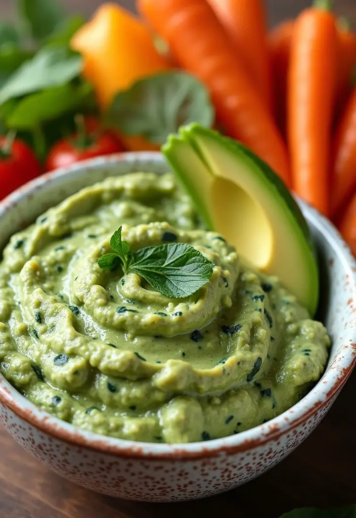 25 Hot Mexican Dip Recipes Perfect for Game Day - 19. Creamy Avocado and Spinach Dip