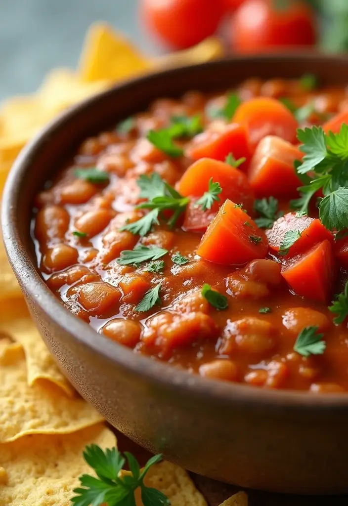 25 Hot Mexican Dip Recipes Perfect for Game Day - 25. Tangy Tomato and Bean Dip