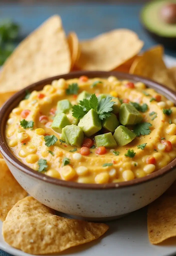 25 Hot Mexican Dip Recipes Perfect for Game Day - 5. Zesty Corn and Avocado Dip