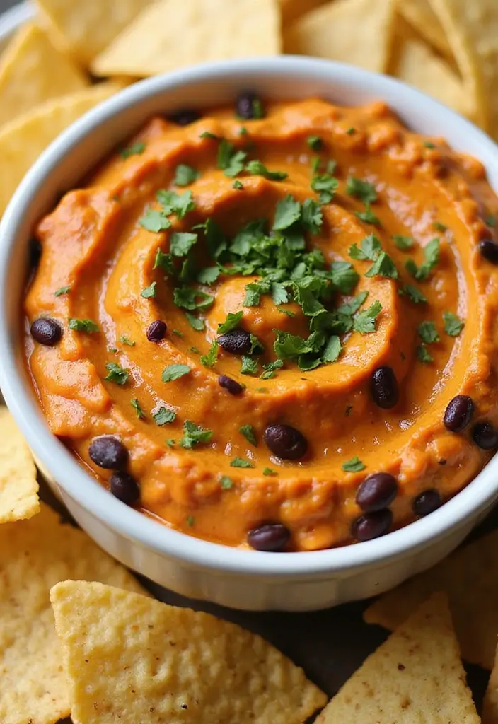 25 Hot Mexican Dip Recipes Perfect for Game Day - 7. Sweet Potato and Black Bean Dip