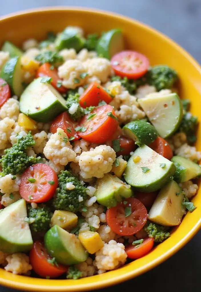 25 Mexican Cauliflower Rice Recipes for Low-Carb Meals 108 25 Mexican Cauliflower Rice Recipes for Low-Carb Meals - 20. Cauliflower Rice Mexican Chopped Salad