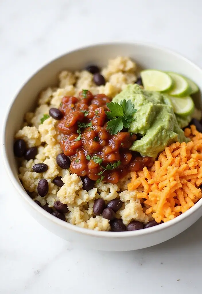 25 Mexican Cauliflower Rice Recipes for Low-Carb Meals 120 25 Mexican Cauliflower Rice Recipes for Low-Carb Meals - 22. Cauliflower Rice Salsa Verde Bowl