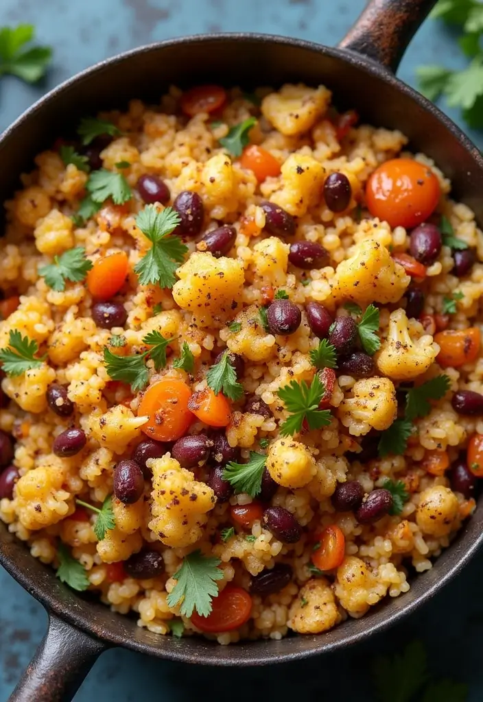 25 Mexican Cauliflower Rice Recipes for Low-Carb Meals 35 25 Mexican Cauliflower Rice Recipes for Low-Carb Meals - 7. One-Pan Mexican Cauliflower Rice Skillet