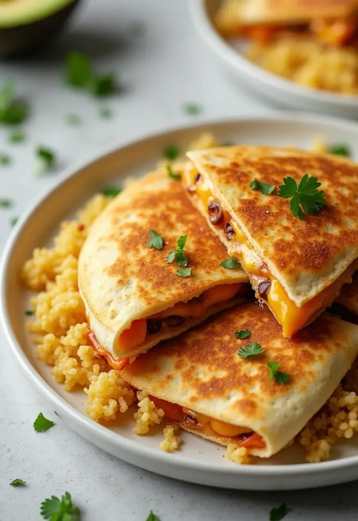 25 Mexican Cauliflower Rice Recipes for Low-Carb Meals 45 25 Mexican Cauliflower Rice Recipes for Low-Carb Meals - 9. Cauliflower Rice Quesadillas