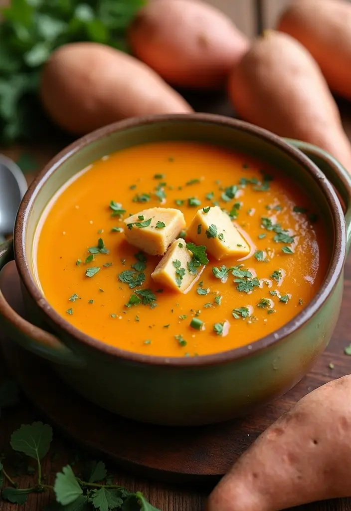 25 Mexican Chicken Soup Recipes to Warm You Up 62 25 Mexican Chicken Soup Recipes to Warm You Up - 12. Chicken and Sweet Potato Soup