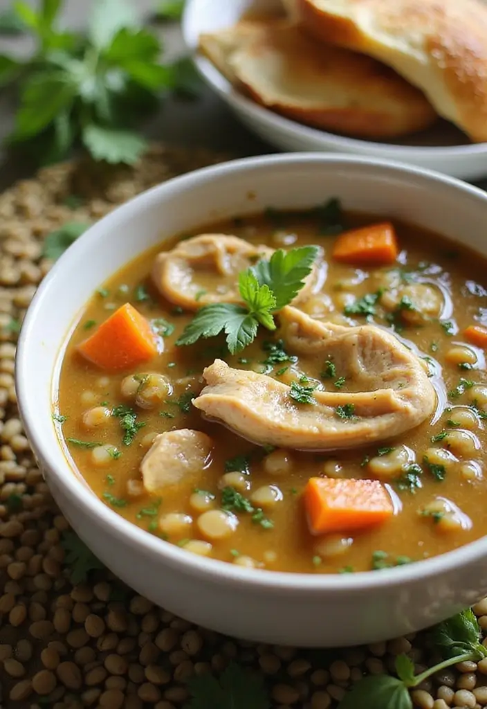 25 Mexican Chicken Soup Recipes to Warm You Up 136 25 Mexican Chicken Soup Recipes to Warm You Up - 24. Chicken and Lentil Soup
