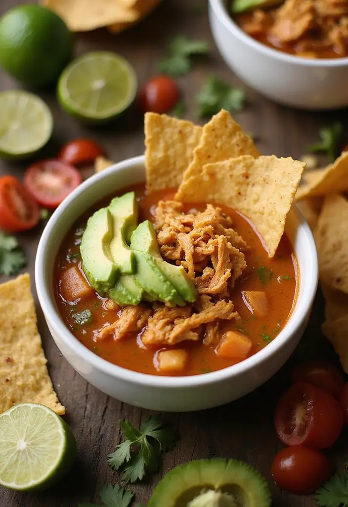 25 Mexican Chicken Soup Recipes to Warm You Up 40 25 Mexican Chicken Soup Recipes to Warm You Up - 8. Chicken Tortilla Soup