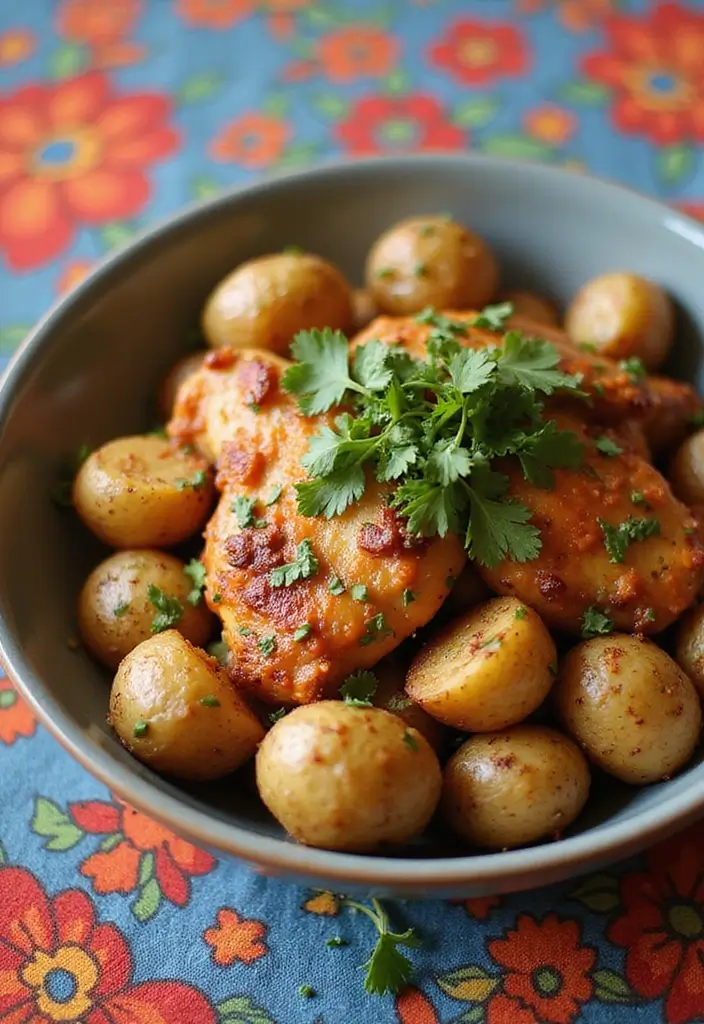 25 Mexican Chicken and Potato Recipes Full of Flavor - 1. Zesty Chicken and Potato Bowl