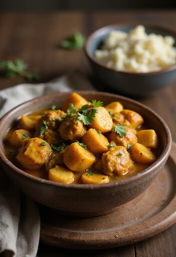 25 Mexican Chicken and Potato Recipes Full of Flavor - 13. Curried Chicken and Potato Stew