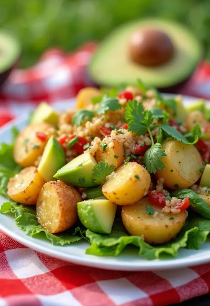 25 Mexican Chicken and Potato Recipes Full of Flavor - 15. Avocado Chicken and Potato Salad