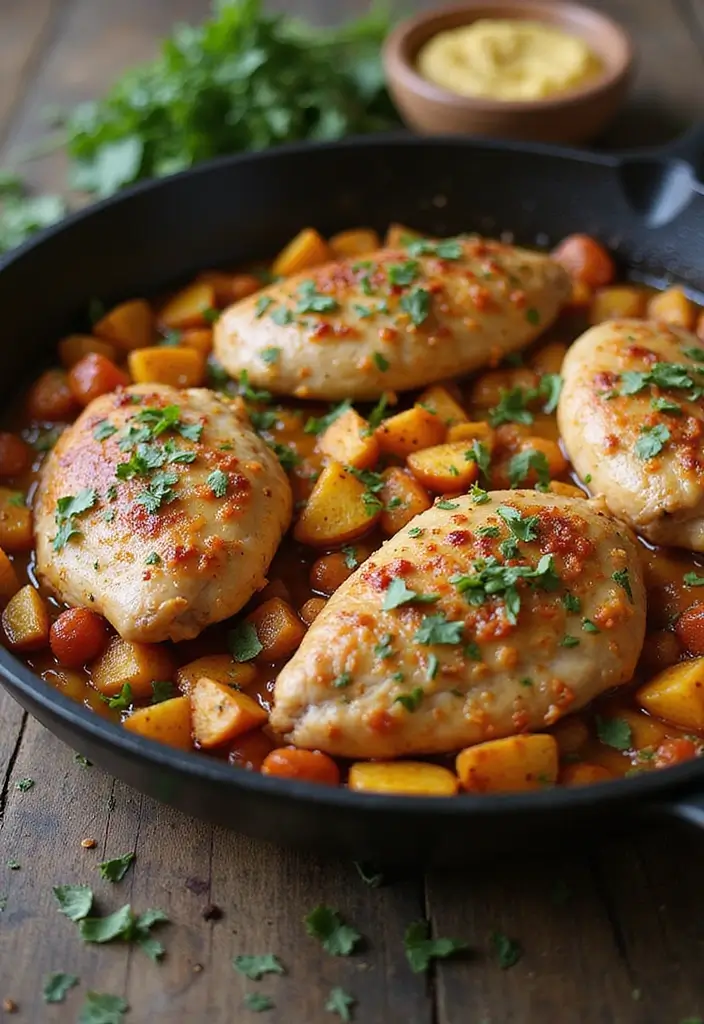 25 Mexican Chicken and Potato Recipes Full of Flavor - 25. Sautéed Chicken and Spicy Potato Hash