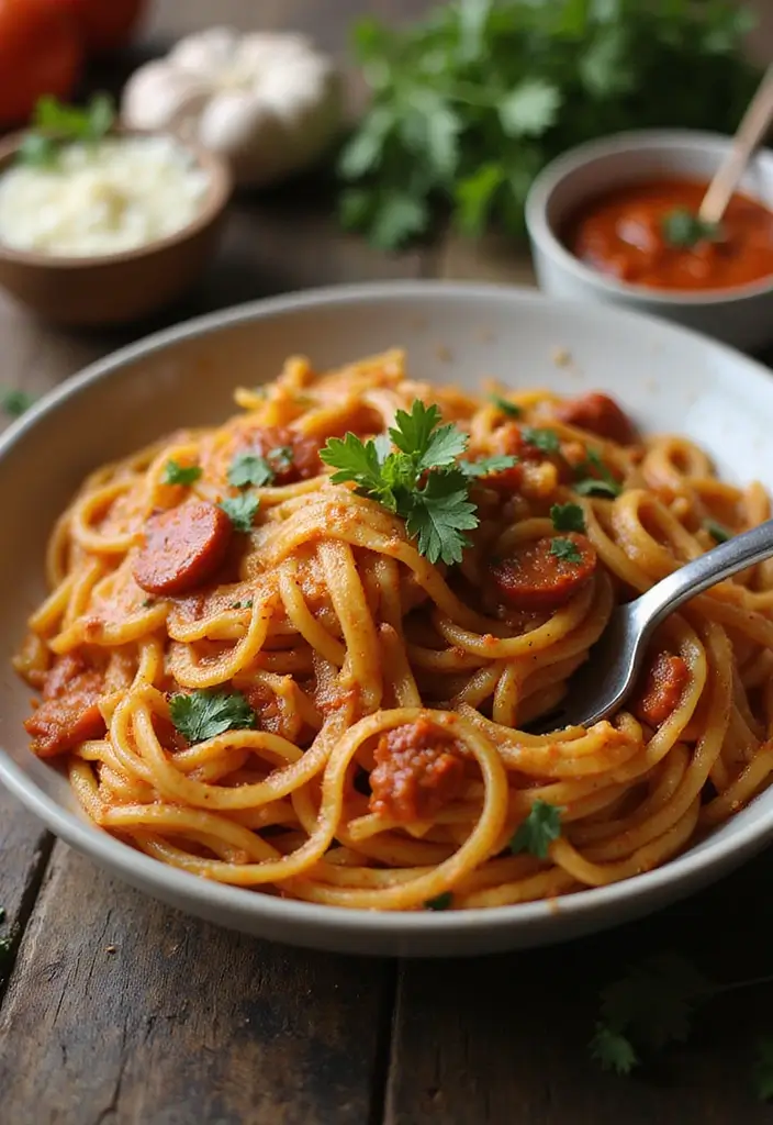25 Mexican Chorizo Dinner Recipes for Bold Flavor 1 25 Mexican Chorizo Dinner Recipes for Bold Flavor - 1. Spicy Chorizo Pasta