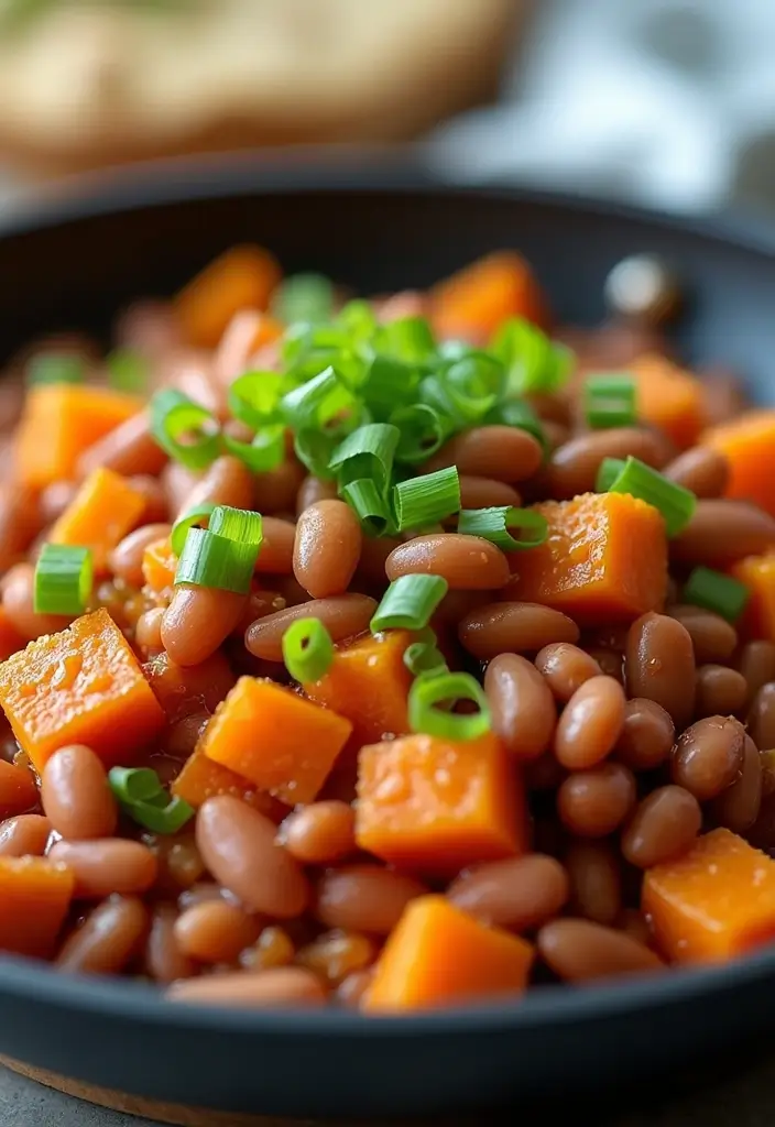 25 Mexican Pinto Bean Recipes for Everyday Cooking - 10. Pinto Bean and Sweet Potato Hash