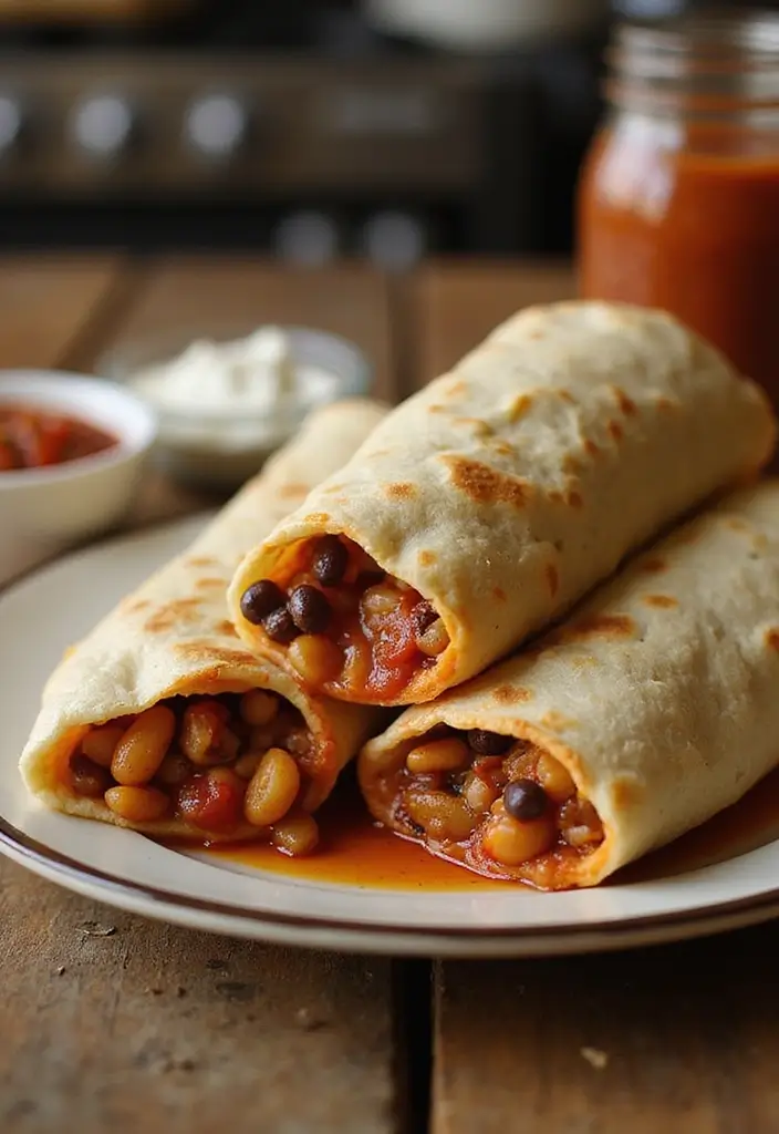25 Mexican Pinto Bean Recipes for Everyday Cooking - 4. Spicy Pinto Bean Burritos
