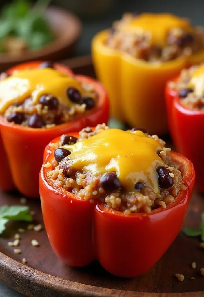 25 Mexican Pinto Bean Recipes for Everyday Cooking - 8. Pinto Bean Stuffed Peppers