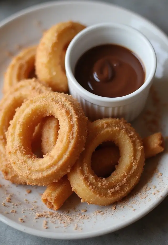 25 Mexican Recipes for a Crowd That Everyone Will Love 77 25 Mexican Recipes for a Crowd That Everyone Will Love - 15. Churros with Chocolate Sauce