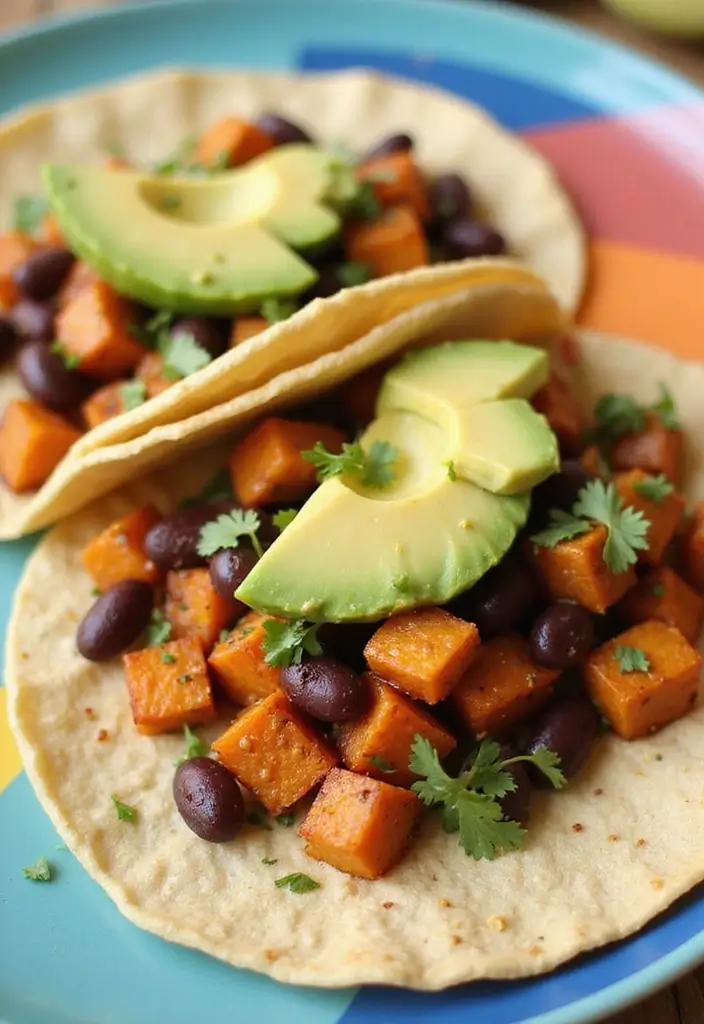 25 Mexican Recipes for a Crowd That Everyone Will Love 87 25 Mexican Recipes for a Crowd That Everyone Will Love - 17. Sweet Potato and Black Bean Tacos