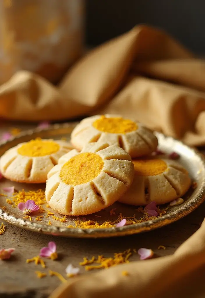 25 Traditional Mexican Wedding Cookie Recipes You’ll Love - 15. Saffron Mexican Wedding Cookies
