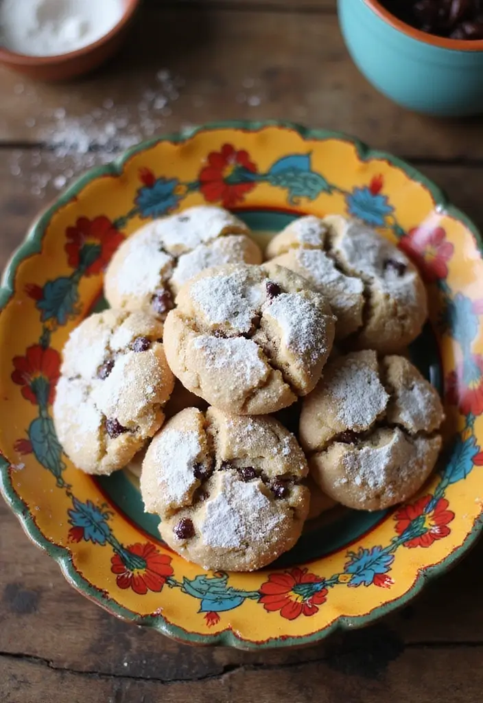 25 Traditional Mexican Wedding Cookie Recipes You’ll Love - 2. Chocolate Chip Mexican Wedding Cookies