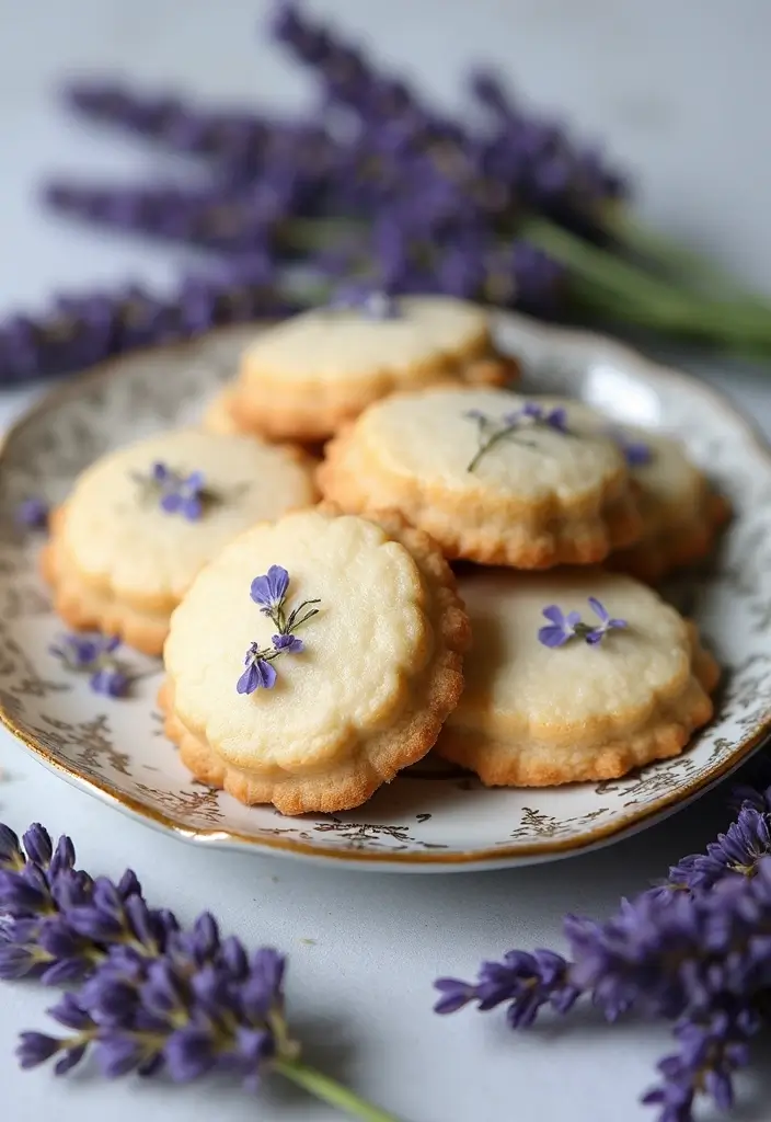 25 Traditional Mexican Wedding Cookie Recipes You’ll Love - 23. French Lavender Mexican Wedding Cookies