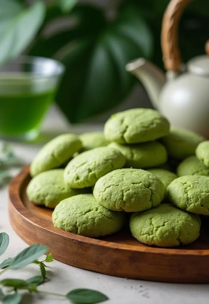 25 Traditional Mexican Wedding Cookie Recipes You’ll Love - 7. Matcha Green Tea Mexican Wedding Cookies