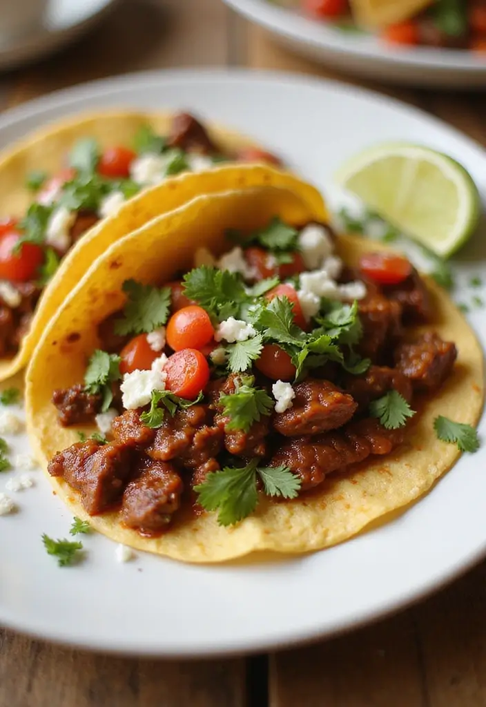 26 Healthy Ground Beef Mexican Recipes for Busy Nights - 13. Chipotle Beef Tacos