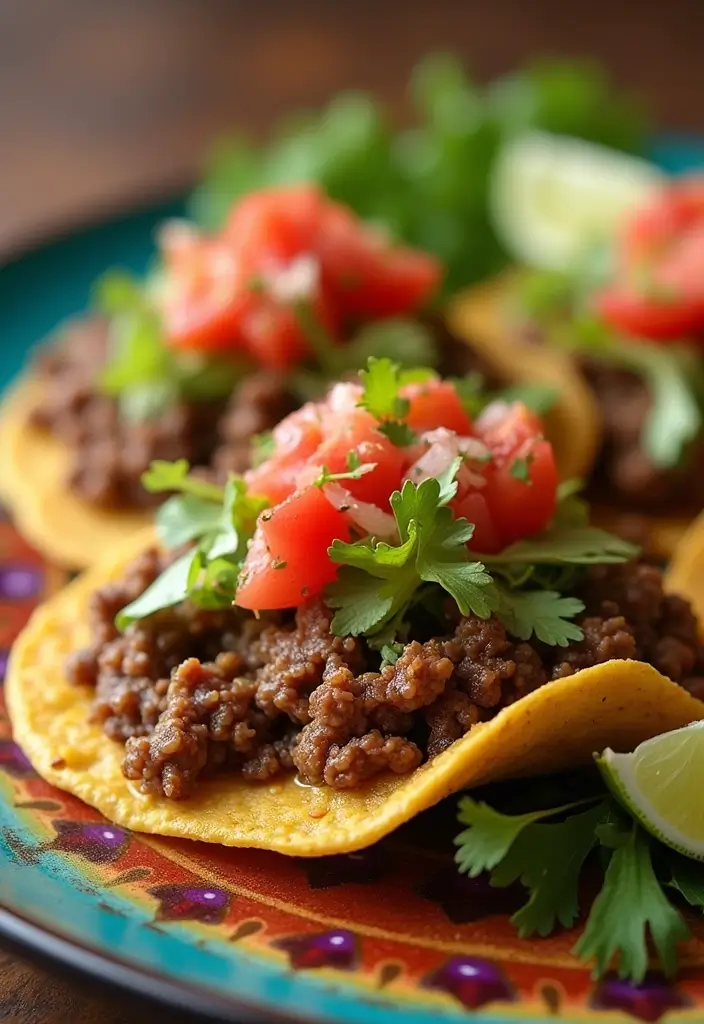 26 Healthy Ground Beef Mexican Recipes for Busy Nights - 16. Ground Beef Tostadas