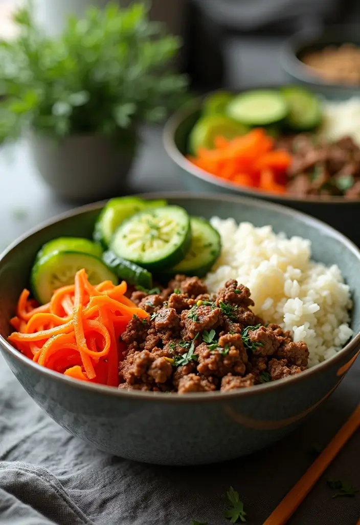 26 Healthy Ground Beef Mexican Recipes for Busy Nights - 18. Ground Beef and Cauliflower Rice Stir-Fry